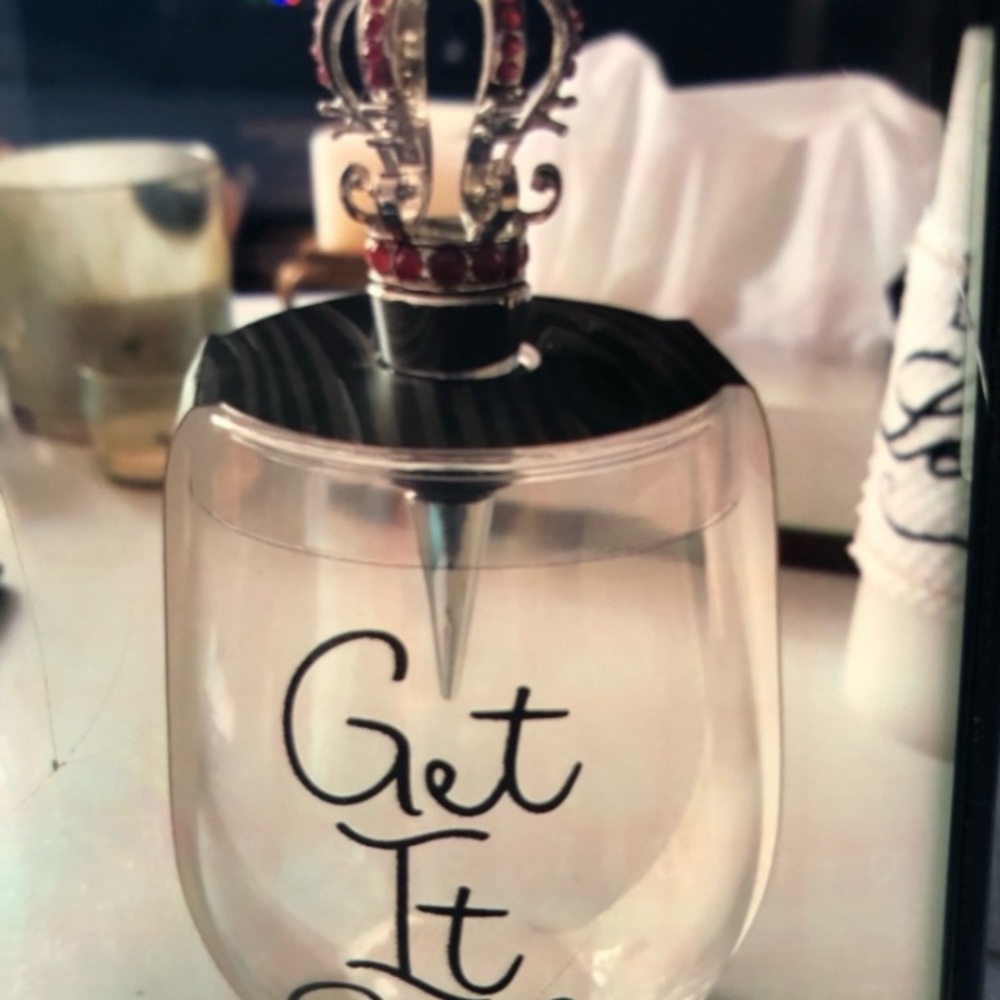 Get it Girl wine glass / Crown bottle Topper m
